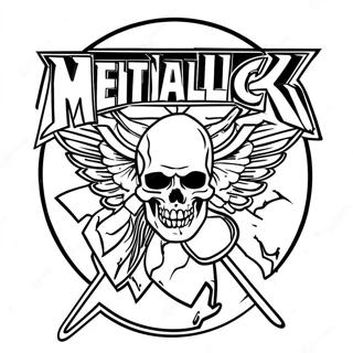 Metallica Logo Coloring Page 28023-22612