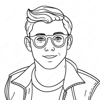 Youtuber Coloring Page 28053-22631