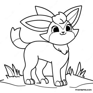 Glaceon Coloring Page 28093-22667