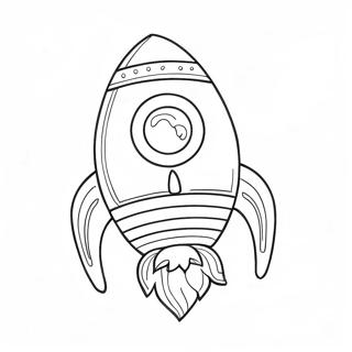 Colorful Rocket Launching Coloring Page 28104-22677