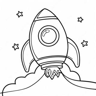 Colorful Rocket Launching Coloring Page 28104-22678