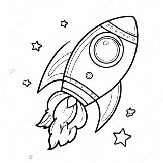 Colorful Rocket Launching Coloring Page 28104-22679