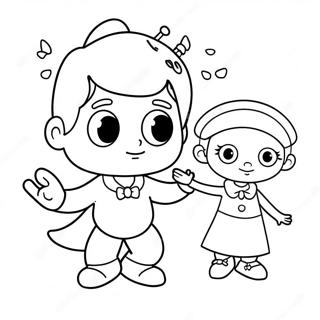 Timmy Turner With Fairy Godparents Coloring Page 28114-22685