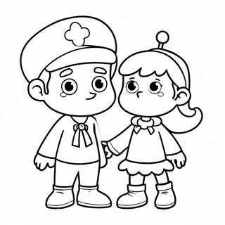 Timmy Turner With Fairy Godparents Coloring Page 28114-22686