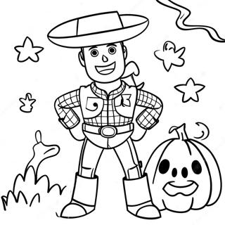 Toy Story Halloween Coloring Pages