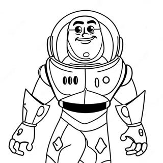 Buzz Lightyear In Spooky Costume Coloring Page 28124-22694