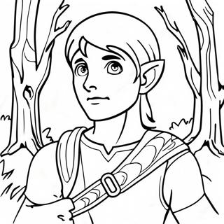 Link In Majestic Forest Coloring Page 28144-22712