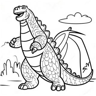 Among Us Godzilla Coloring Page 28163-22724