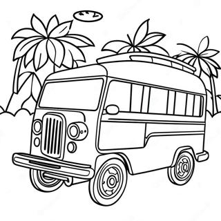 Colorful Jeepney In The Philippines Coloring Page 28214-22765