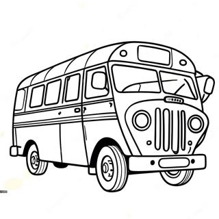 Colorful Jeepney In The Philippines Coloring Page 28214-22767