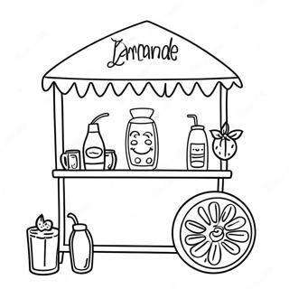 Lemonade Stand Coloring Page 2821-2355