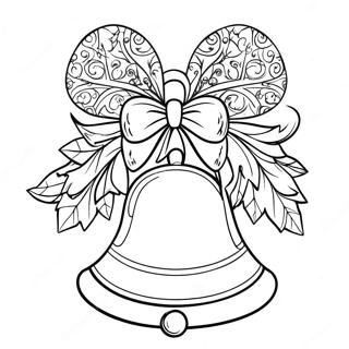 Festive Christmas Bell Coloring Page 28224-22774