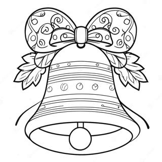 Festive Christmas Bell Coloring Page 28224-22776