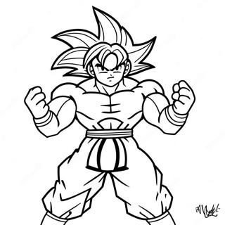 Goku Super Saiyan 4 Coloring Page 28233-22781