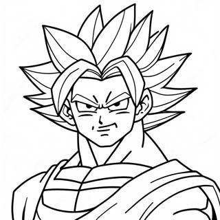 Goku Super Saiyan 4 Coloring Page 28233-22783