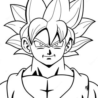 Goku Super Saiyan 4 Coloring Page 28233-22784