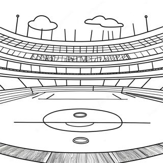 Football Field Coloring Pages