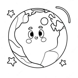 Luna And Earth In Space Coloring Page 28284-22840