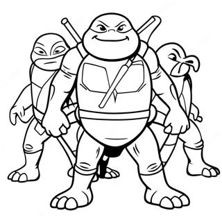 Tmnt 2012 Coloring Pages