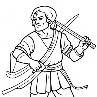 Leonardo In Action Coloring Page 28294-22825