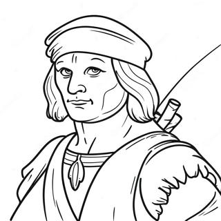 Leonardo In Action Coloring Page 28294-22826