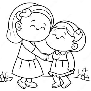 Sweet Moments With My Daughter Coloring Page 28324-22853