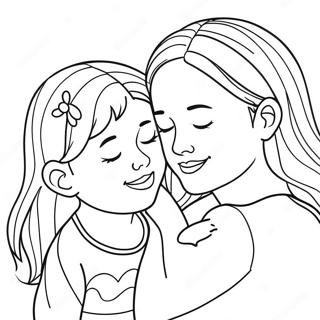 Sweet Moments With My Daughter Coloring Page 28324-22854