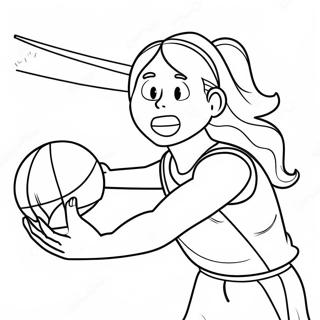 Caitlin Clark Shooting A Basketball Coloring Page 28344-22869