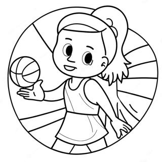 Caitlin Clark Shooting A Basketball Coloring Page 28344-22872