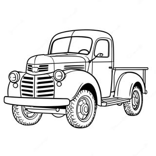 Classic Truck & Old Truck Coloring Pages