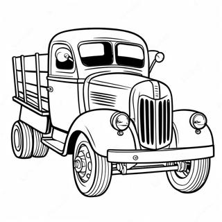 Classic Truck Coloring Page 28353-22874