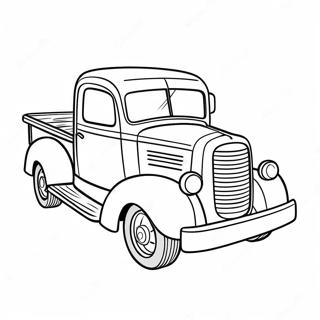 Classic Truck Coloring Page 28353-22875