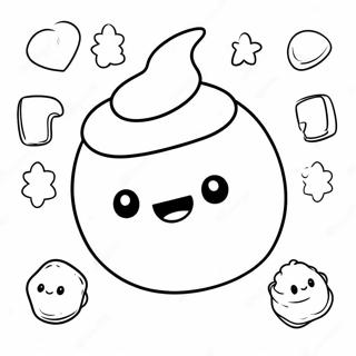 Marshmellow Coloring Pages