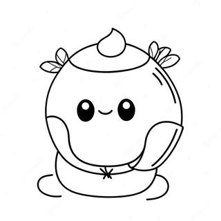 Cute Marshmallow Characters Coloring Page 28383-22902