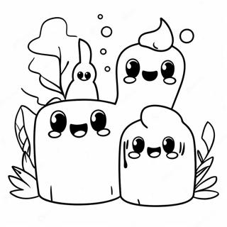 Marshmellow Coloring Pages