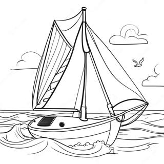 Sailboat Coloring Pages