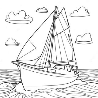 Sailboat Coloring Page 28413-22923