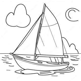 Sailboat Coloring Page 28413-22924