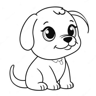 Cute Bsd Puppy Coloring Page 28454-22957