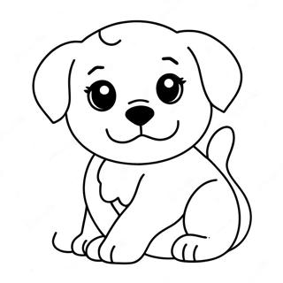 Cute Bsd Puppy Coloring Page 28454-22960