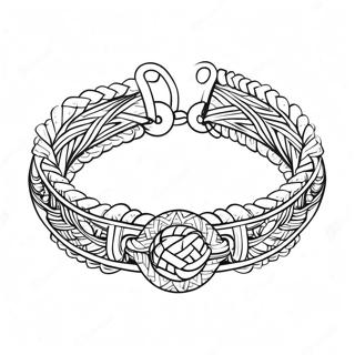 Friendship Bracelet Coloring Pages