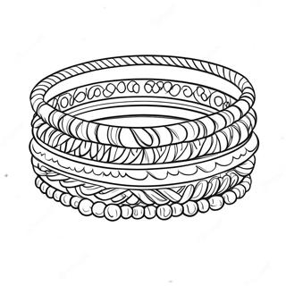 Friendship Bracelet Coloring Page 28463-22962