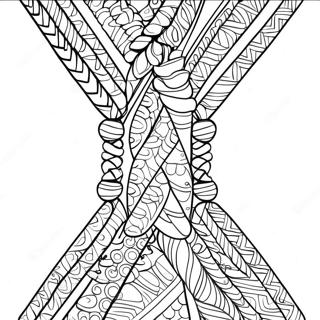 Friendship Bracelet Coloring Page 28463-22964