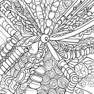 Colorful Friendship Bracelet Design Coloring Page 28464-22968