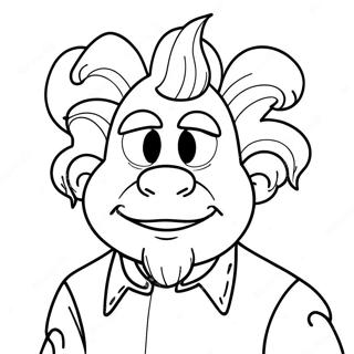 Heat Miser With Firey Background Coloring Page 28484-22983