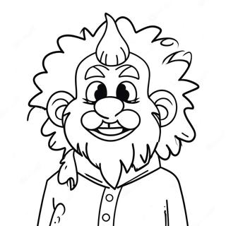 Heat Miser With Firey Background Coloring Page 28484-22984