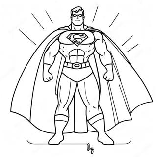 Superhero Dad Coloring Page 28494-22991