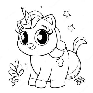 Unicorn Kitty Coloring Pages