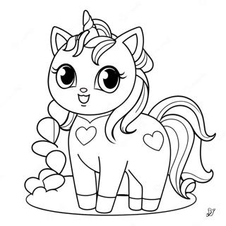 Unicorn Kitty Coloring Page 2851-2375