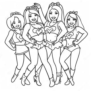 Houston Texans Cheerleaders Coloring Page 28534-23022